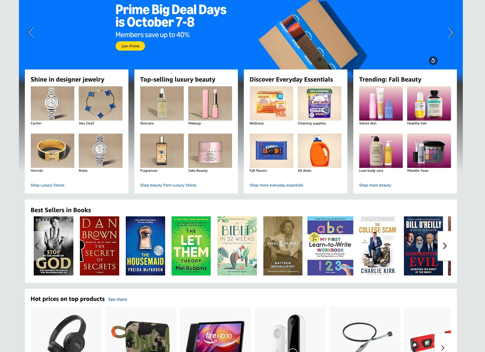 Amazon.com. Spend less. Smile more. captured website design