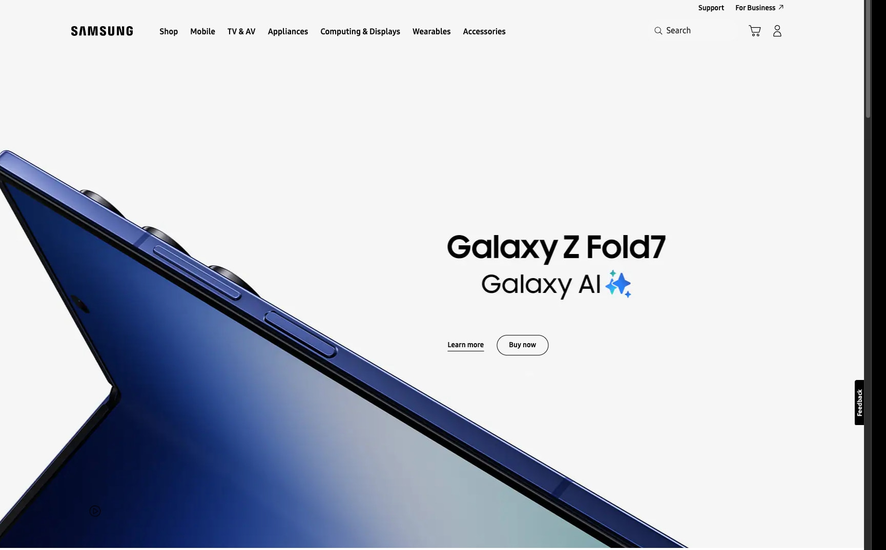 Samsung US | Mobile | TV | Home Electronics | Home Appliances | Samsung US captured website design