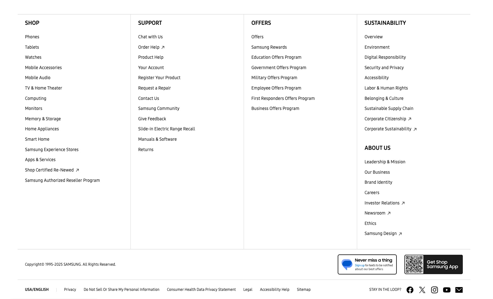 Samsung US | Mobile | TV | Home Electronics | Home Appliances | Samsung US captured website design