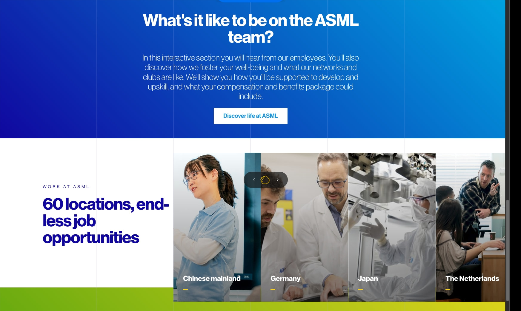 ASML | The world's supplier to the semiconductor industry captured website design