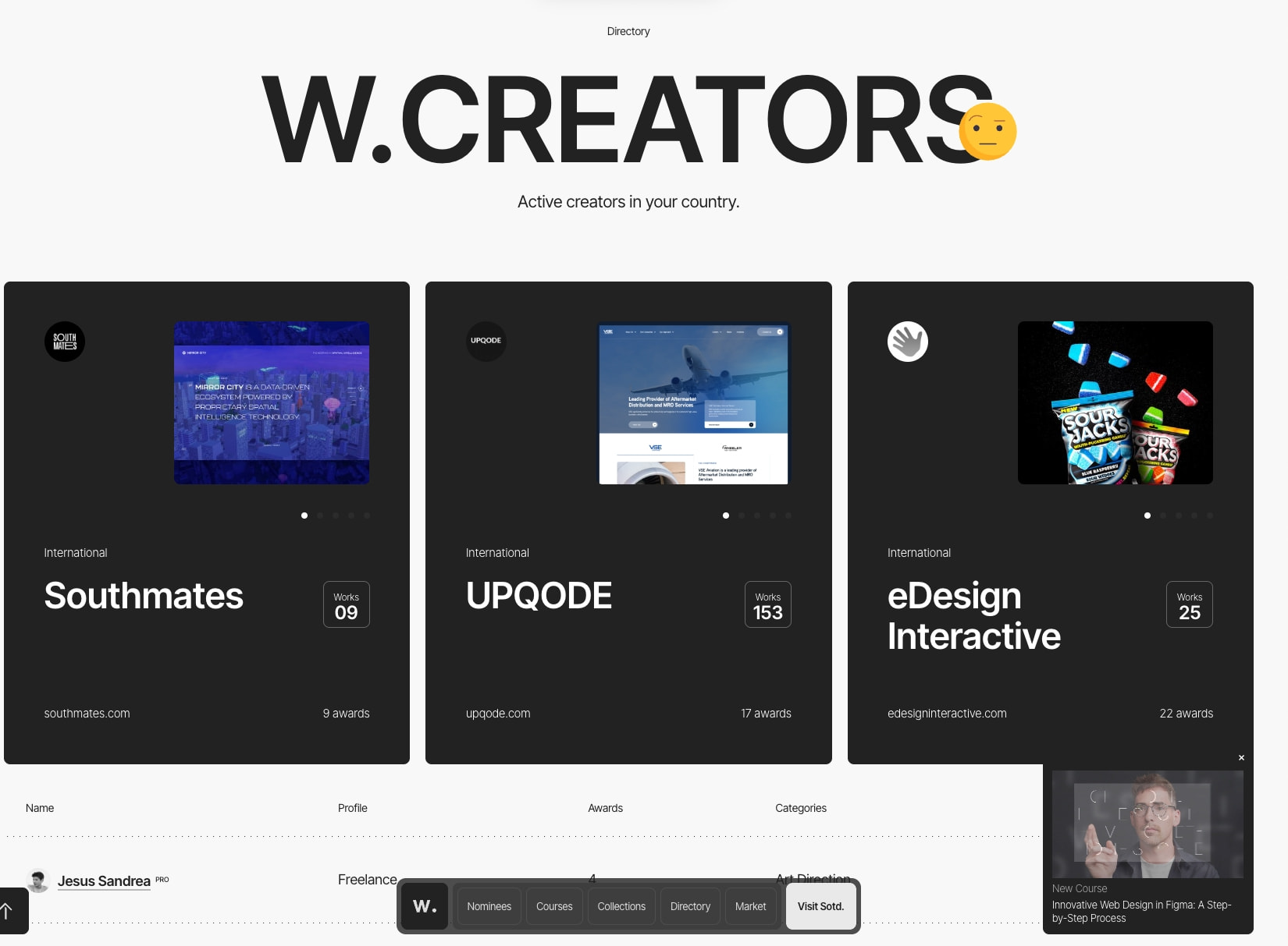 Awwwards - Website Awards - Best Web Design Trends captured website design