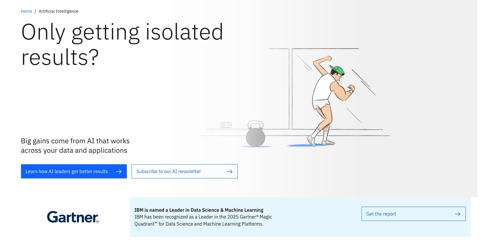 Artificial Intelligence (AI) Solutions | IBM captured website design