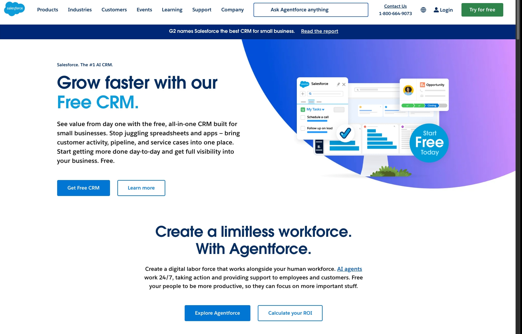 Salesforce: The #1 AI CRM | Salesforce captured website design