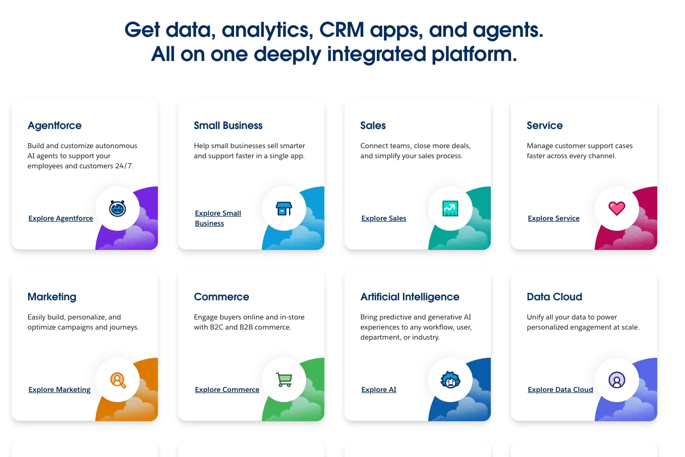 Salesforce: The #1 AI CRM | Salesforce captured website design