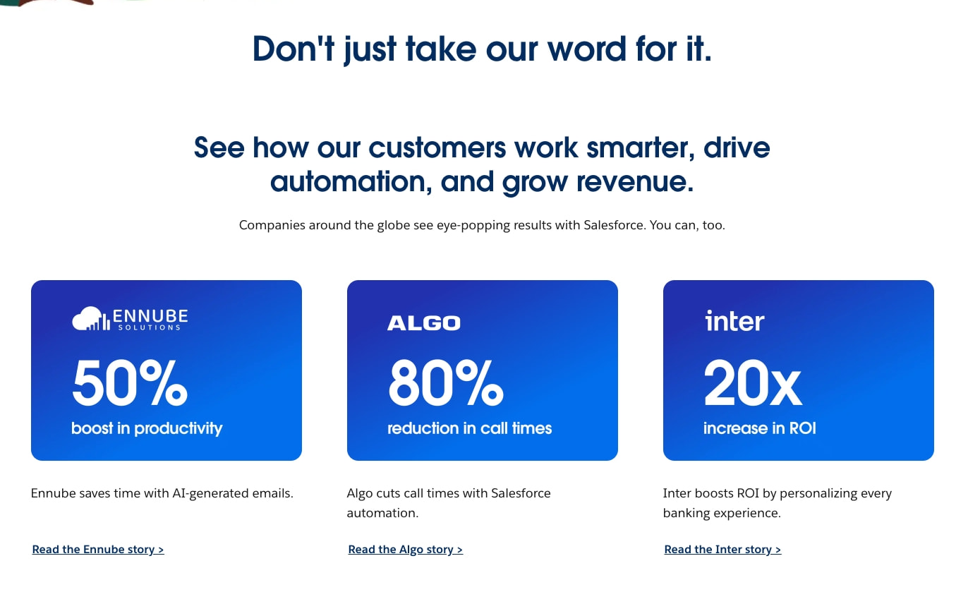 Salesforce: The #1 AI CRM | Salesforce captured website design