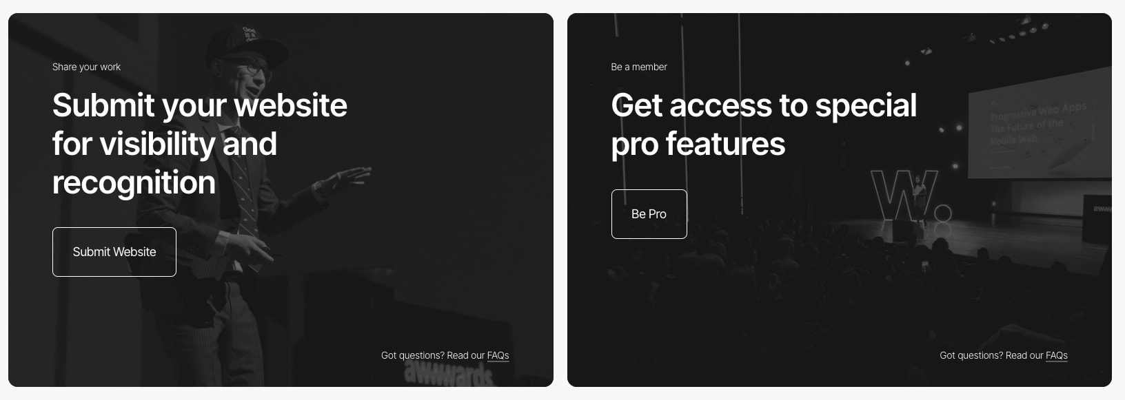Awwwards - Website Awards - Best Web Design Trends captured website design