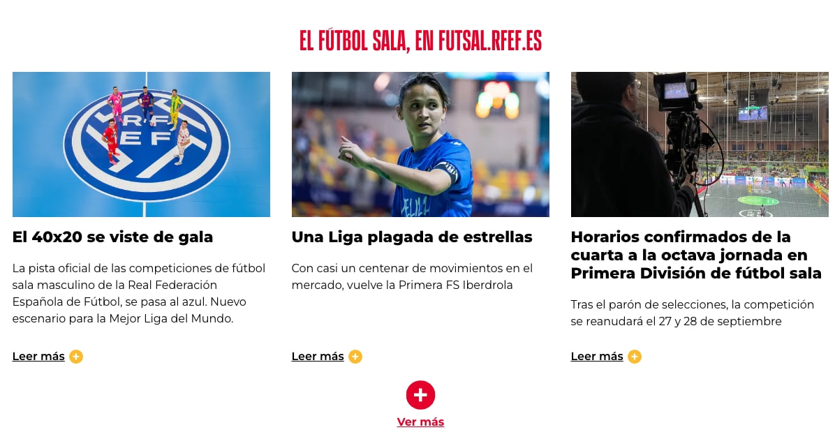 Portada | www.rfef.es captured website design