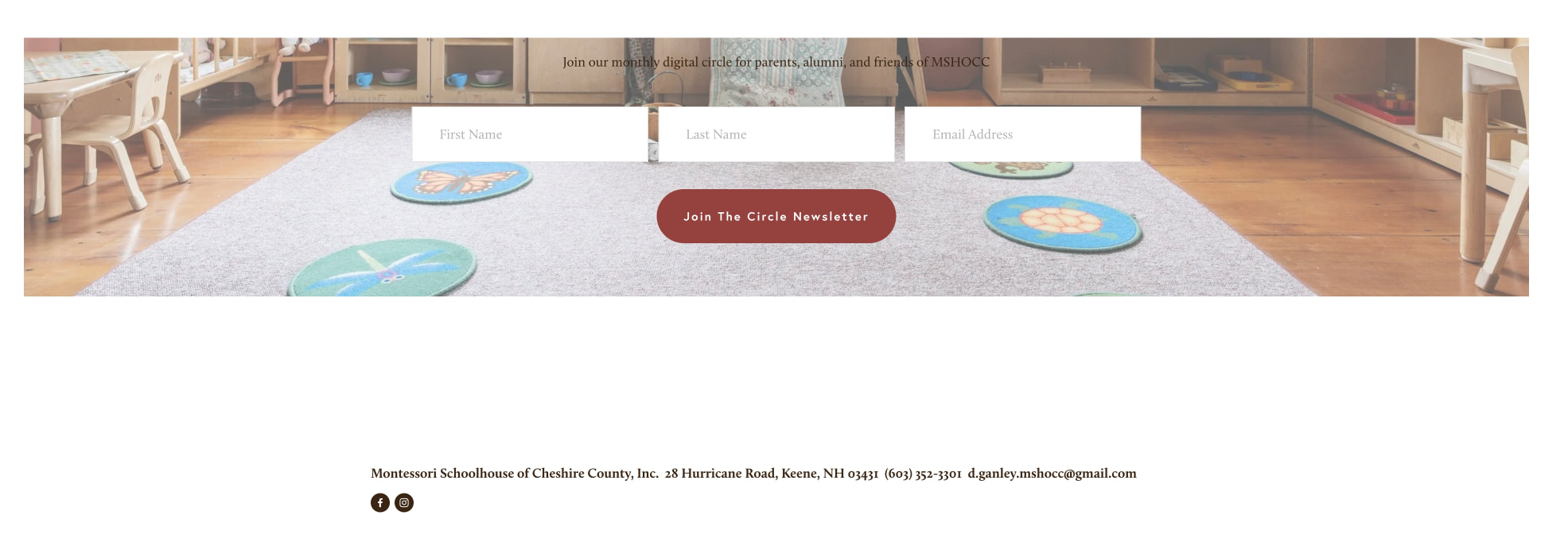 Montessori Schoolhouse Preschool Serving Keene, NH & Cheshire County since 1989 captured website design