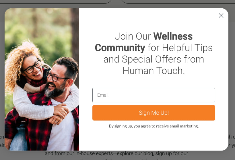 Human Touch® | Innovating Wellness with Massage Chairs Since 1979 captured website design