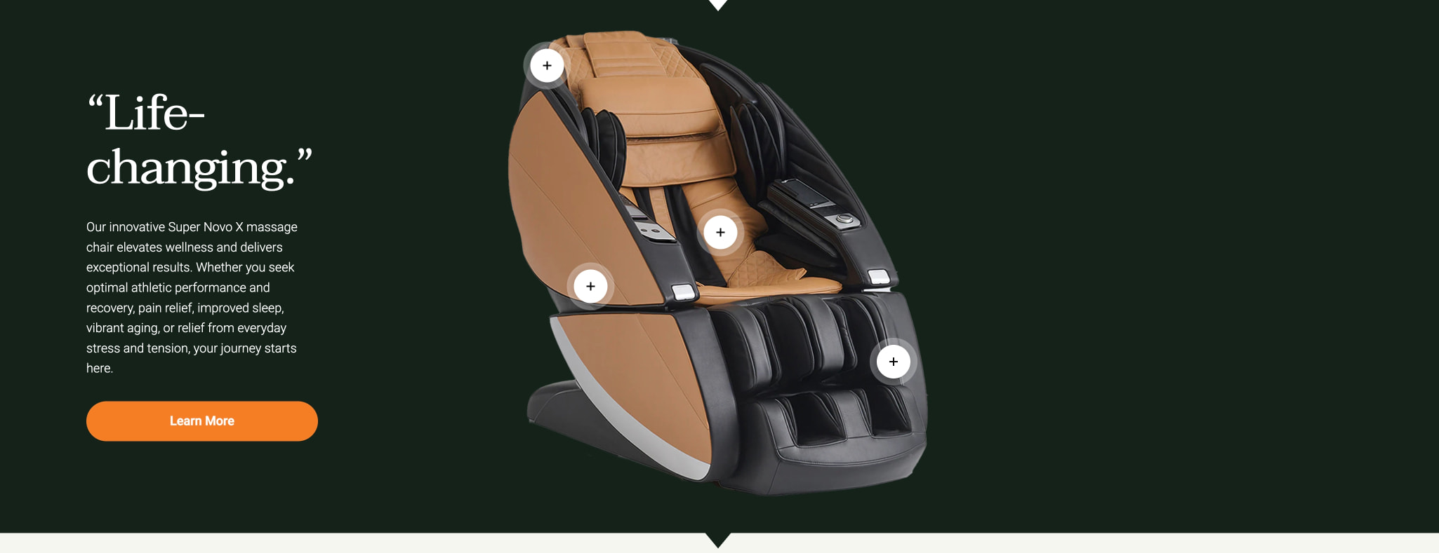 Human Touch® | Innovating Wellness with Massage Chairs Since 1979 captured website design