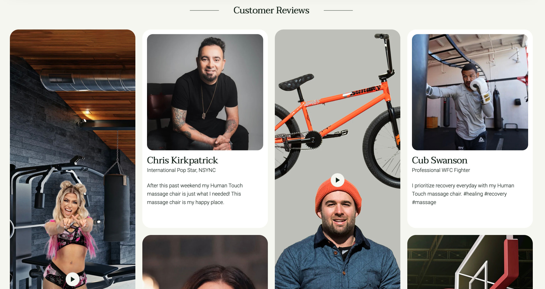 Human Touch® | Innovating Wellness with Massage Chairs Since 1979 captured website design