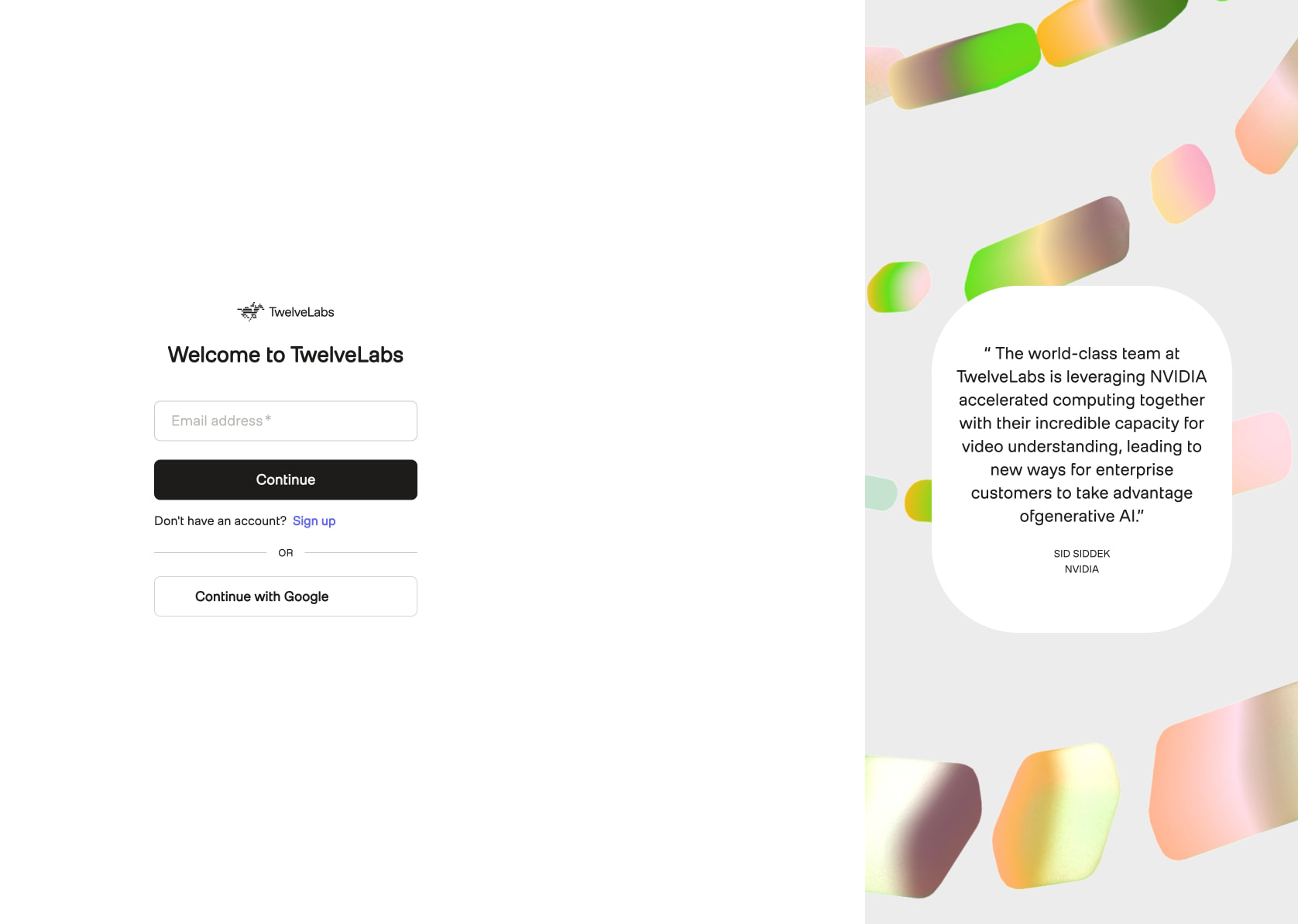 Log in | Platform captured website design