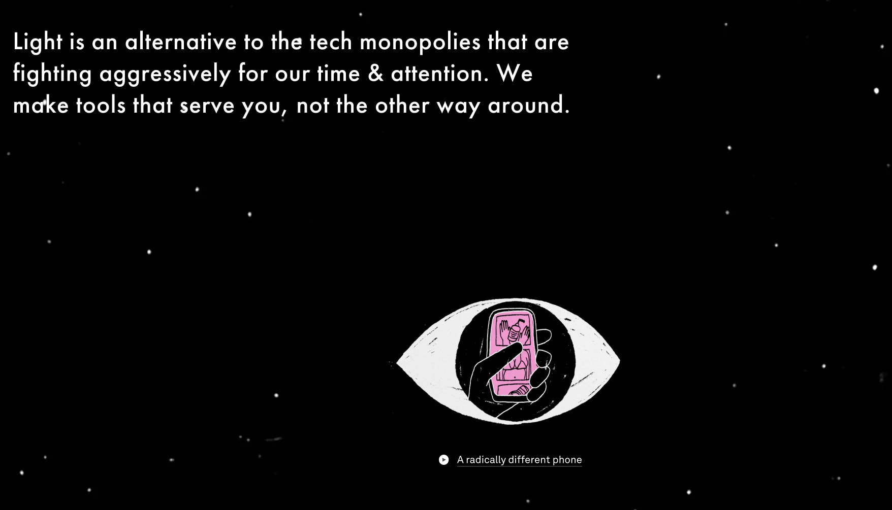 The Light Phone | The Light Phone captured website design