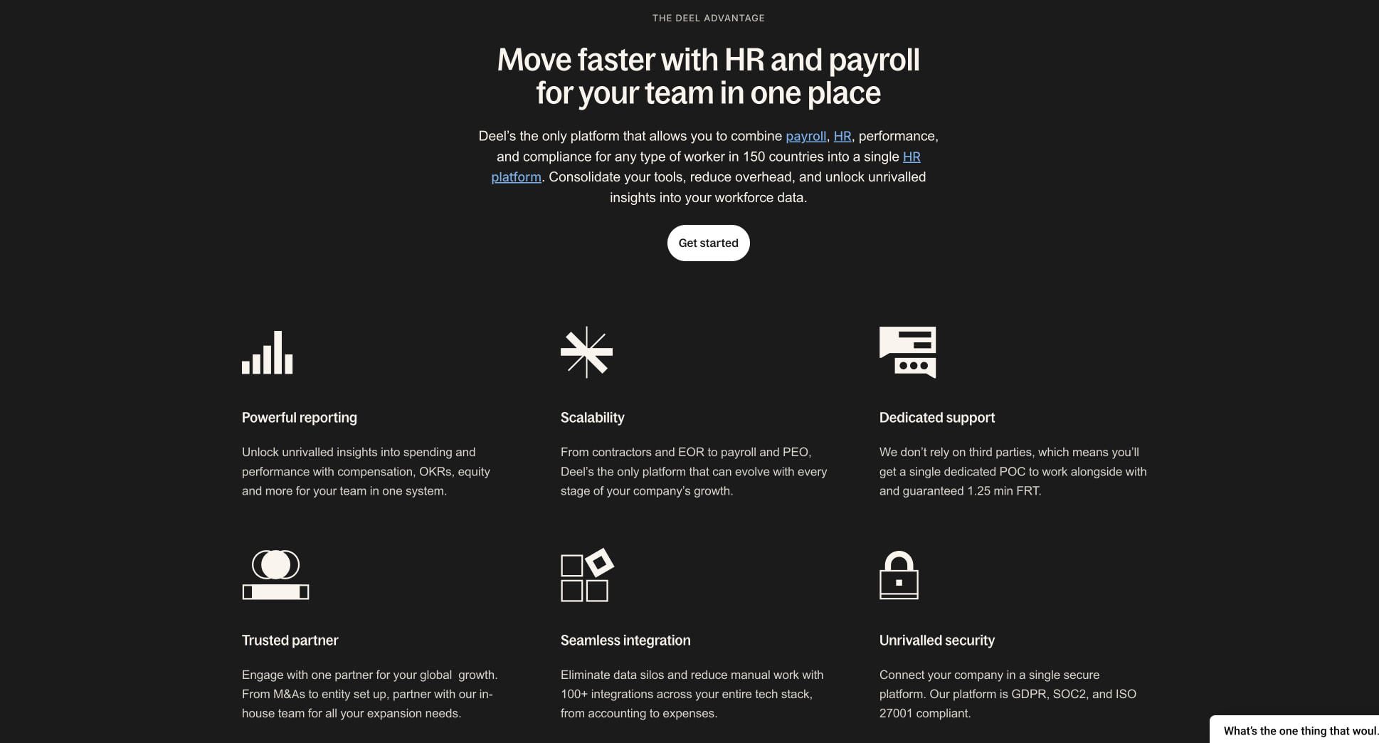 Deel | Global Payroll, Compliance & HR Solutions | HRIS captured website design