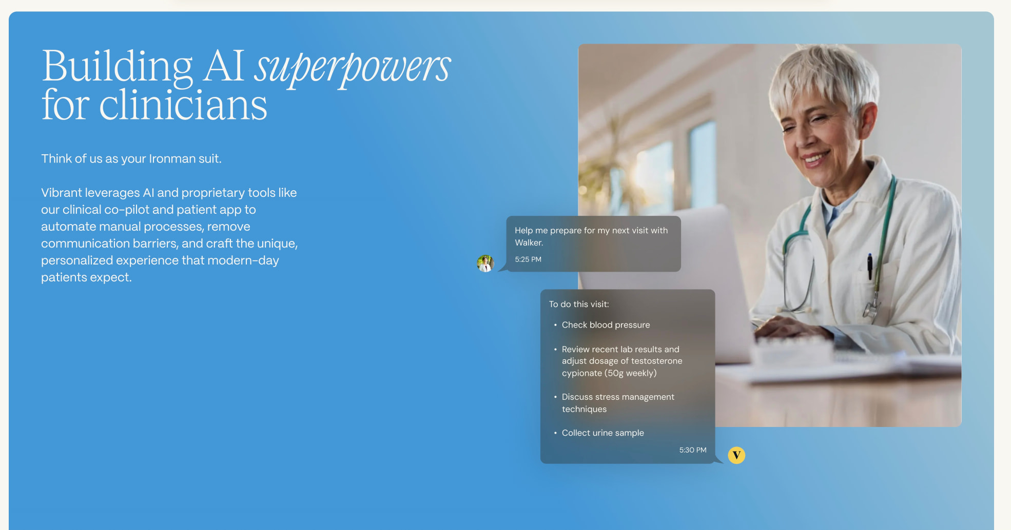 Vibrant | The better way for people and their providers captured website design