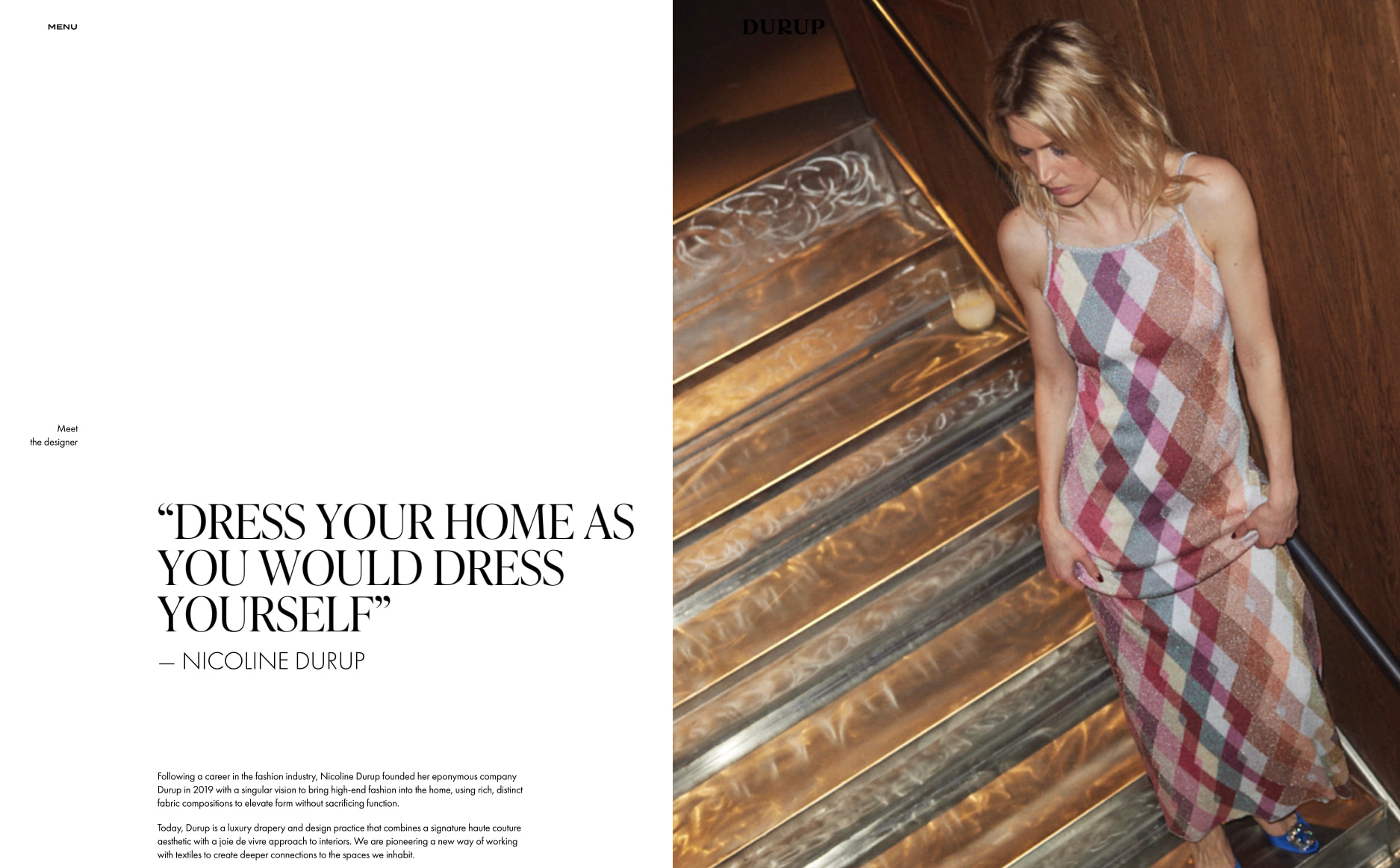 Studio • Durup captured website design