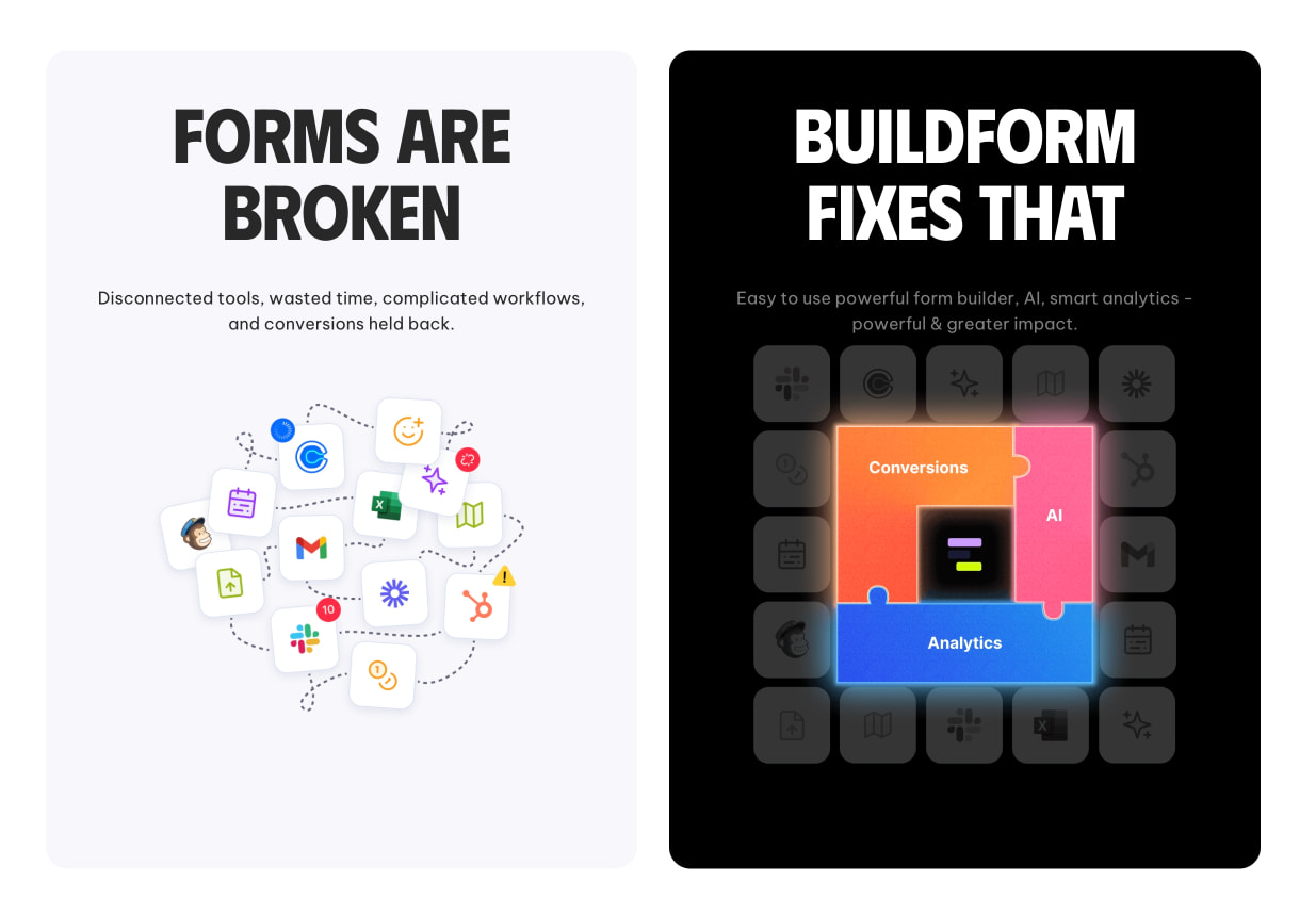Buildform – AI powered forms captured website design
