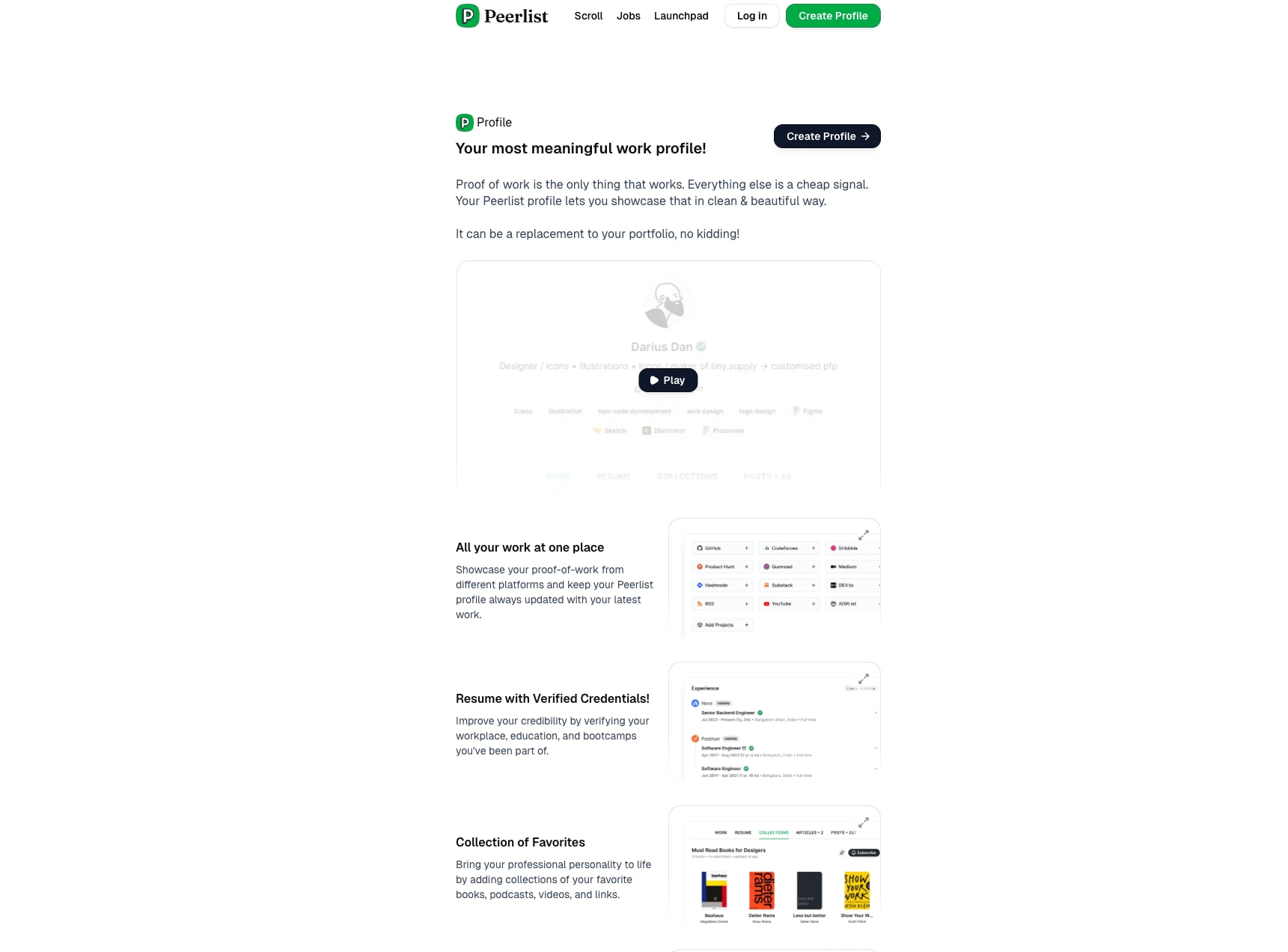 Peerlist | The Professional Network for builders to show and tell! captured website design