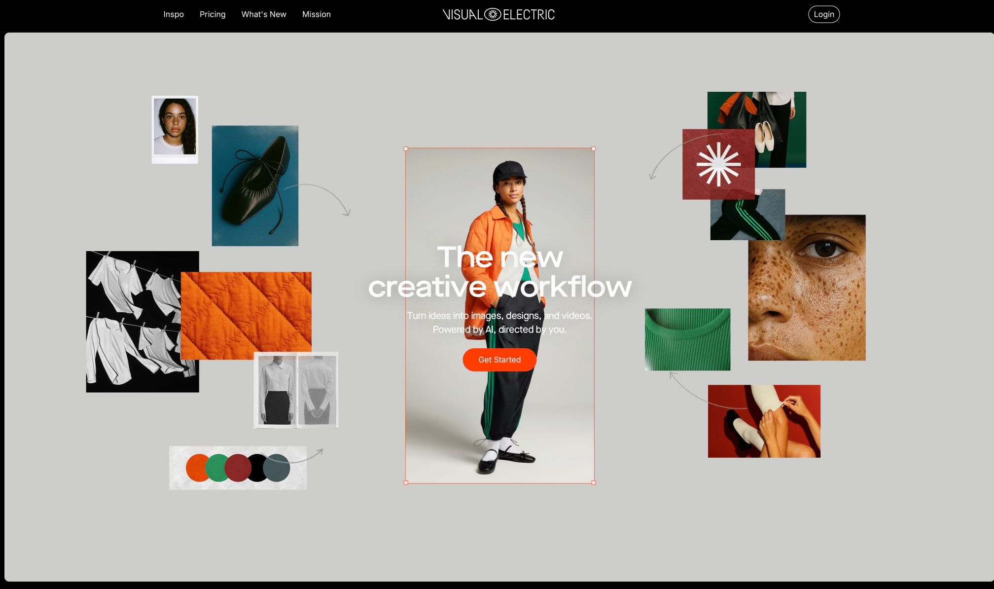 Visual Electric - Generate AI Images & Videos captured website design