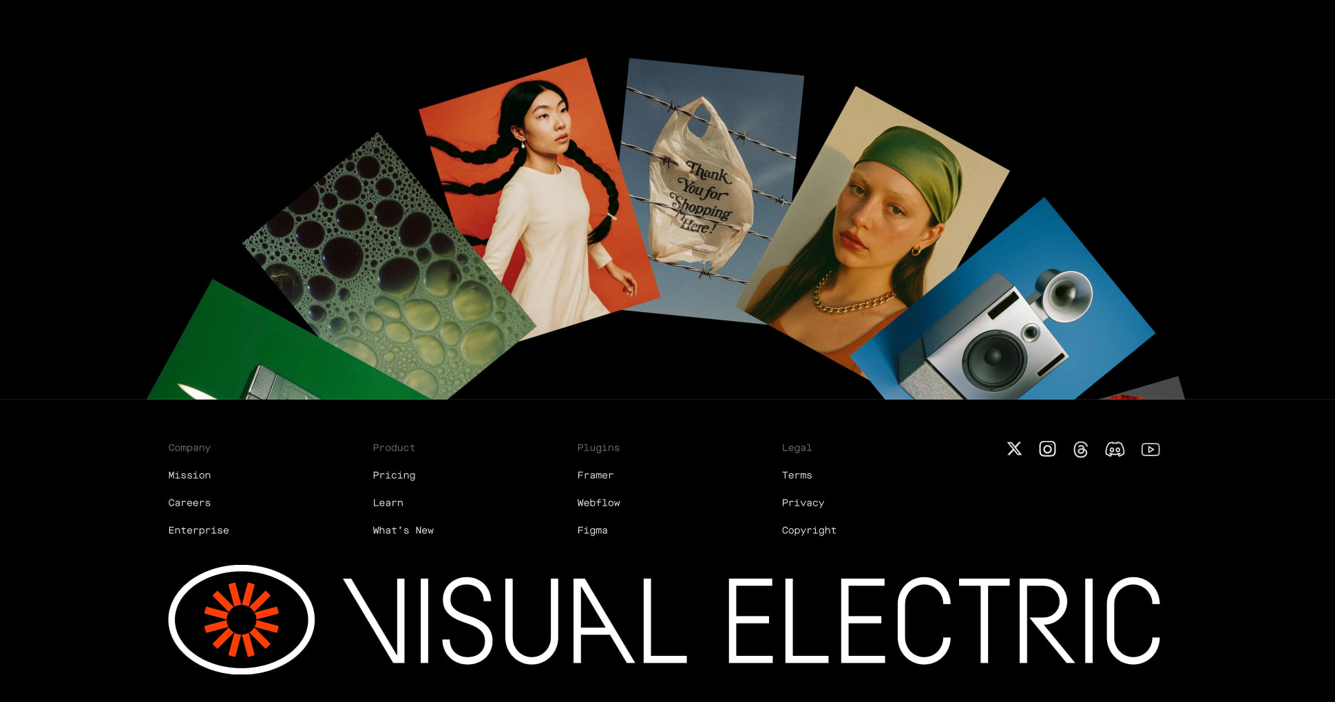 Visual Electric - Generate AI Images & Videos captured website design