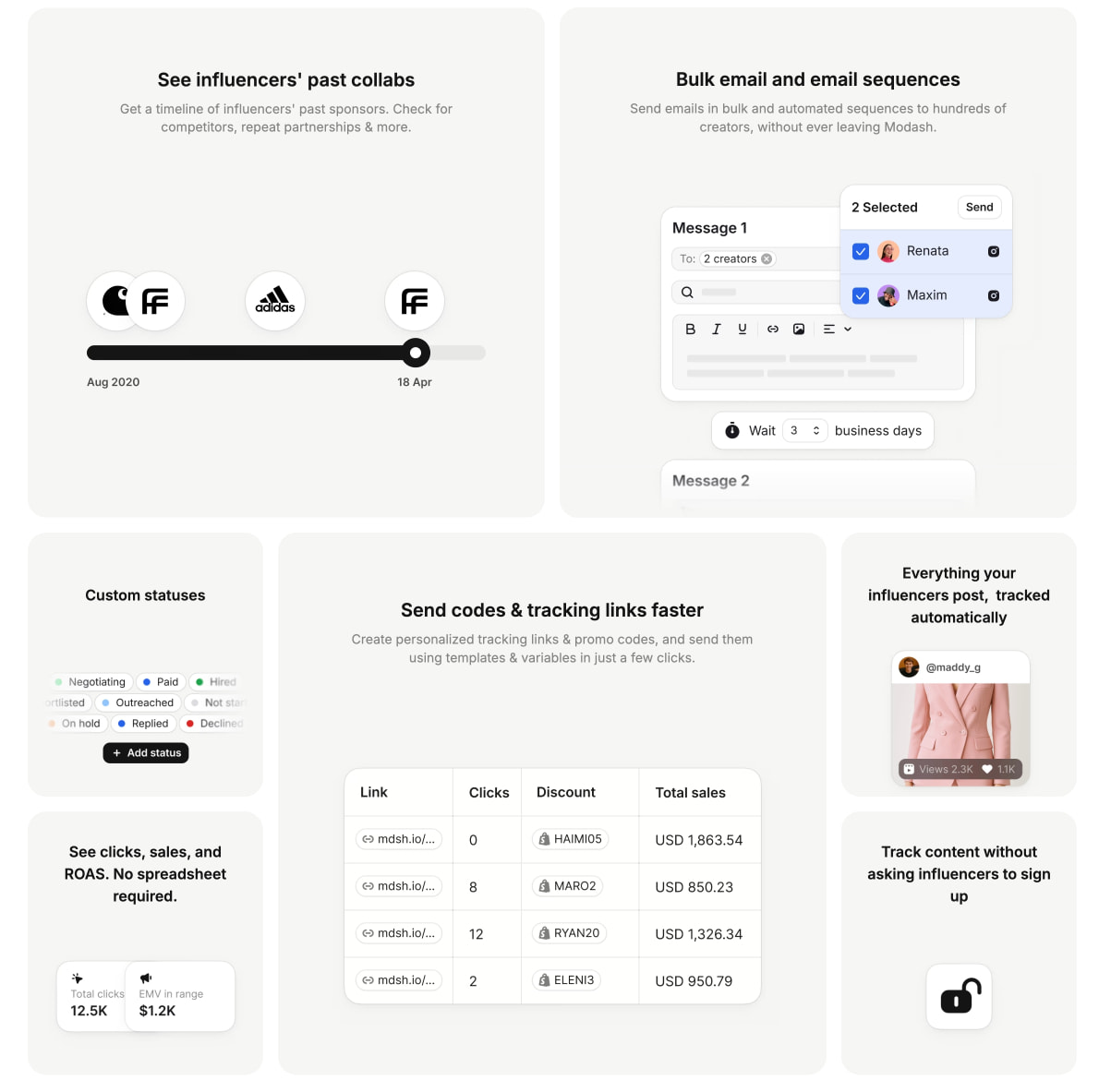 Modash.io | Influencer Marketing Platform captured website design