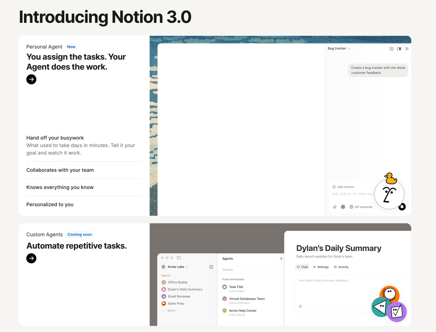 The AI workspace that works for you. | Notion captured website design