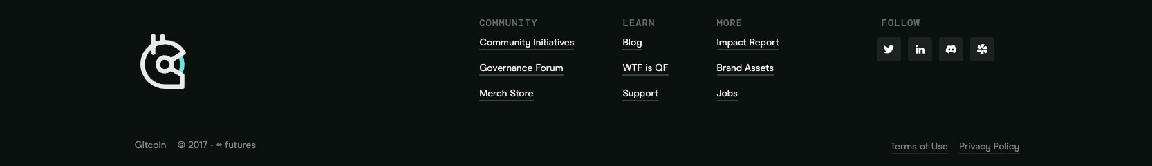Gitcoin | Fund What Matters To Your Community captured website design