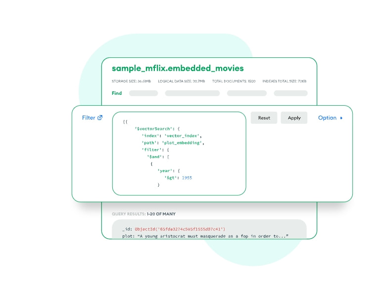 MongoDB Atlas Vector Search | MongoDB captured website design
