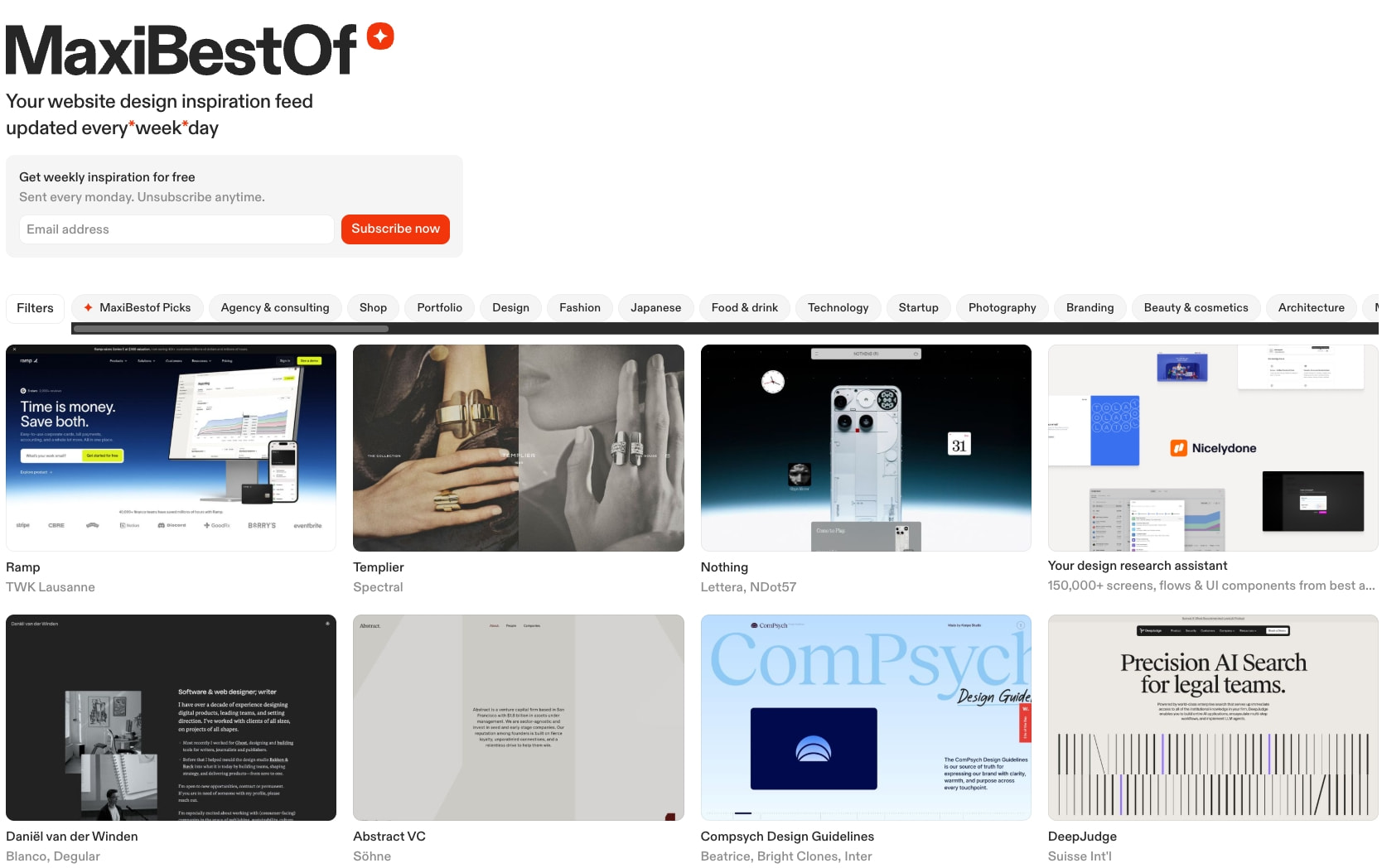 maxibestof.one captured website design