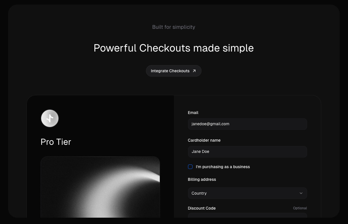 Polar captured website design