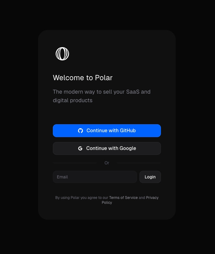 Log in to Polar | Polar captured website design
