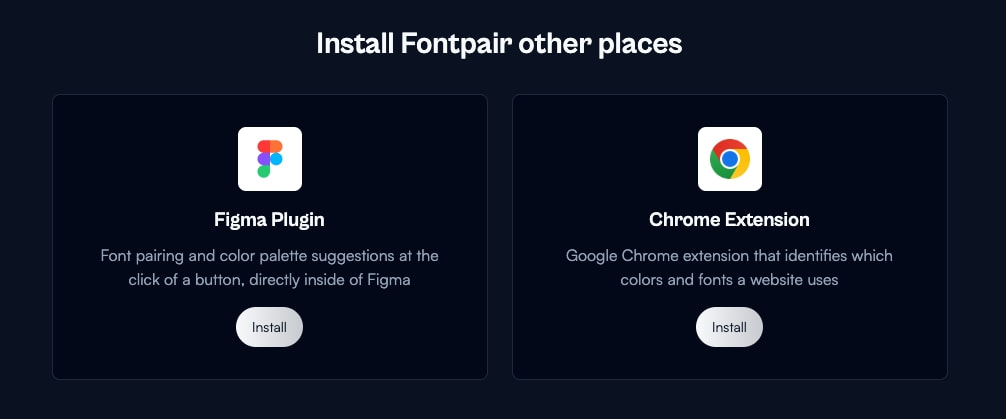 Captured design matching fontpair.co captured website design