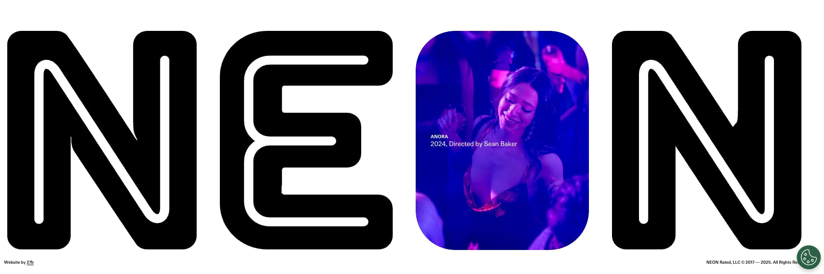 NEON captured website design