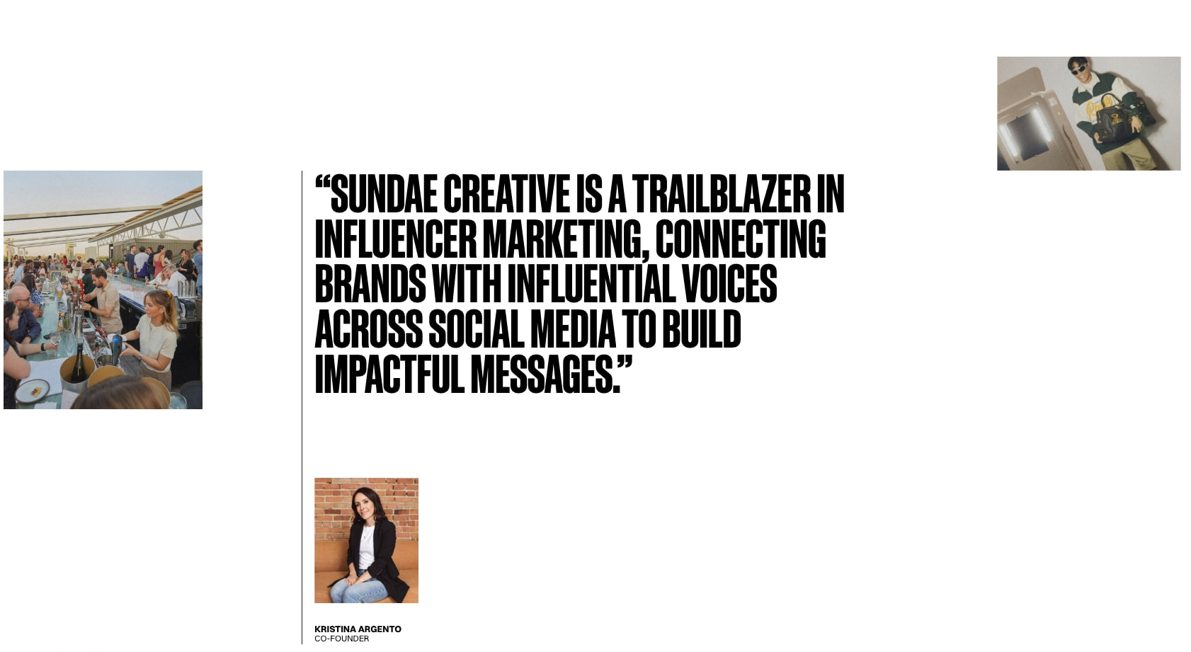 Home — Sundae Creative | A new generation communications agency captured website design