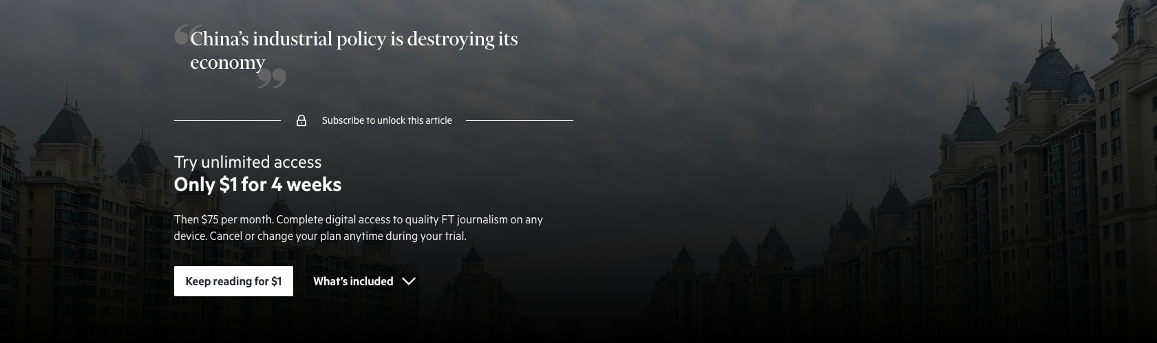 Subscribe to read captured website design