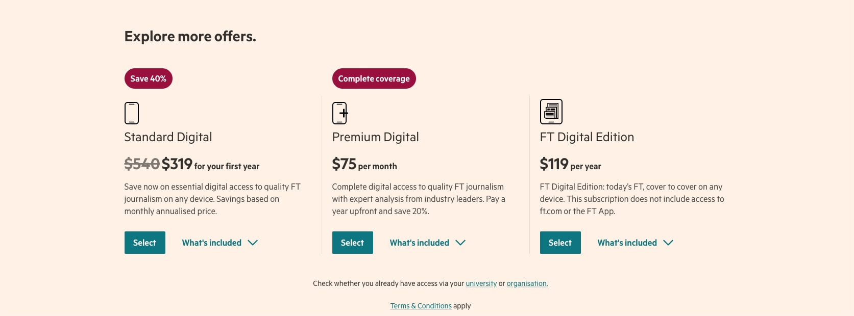 Subscribe to read captured website design