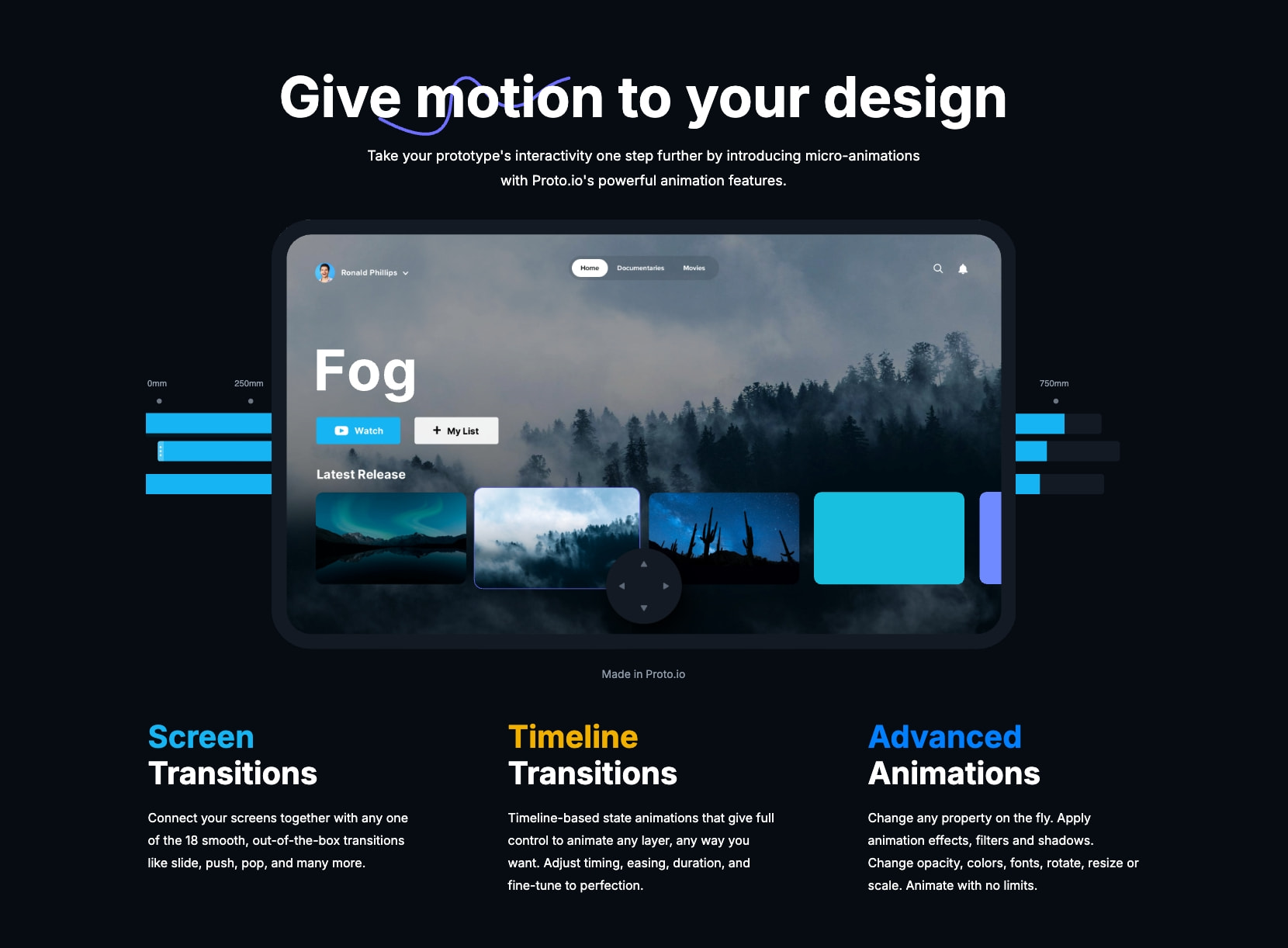 Proto.io - Prototyping for all captured website design