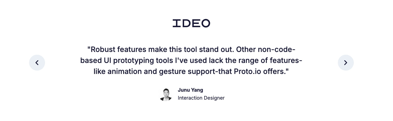 Proto.io - Prototyping for all captured website design