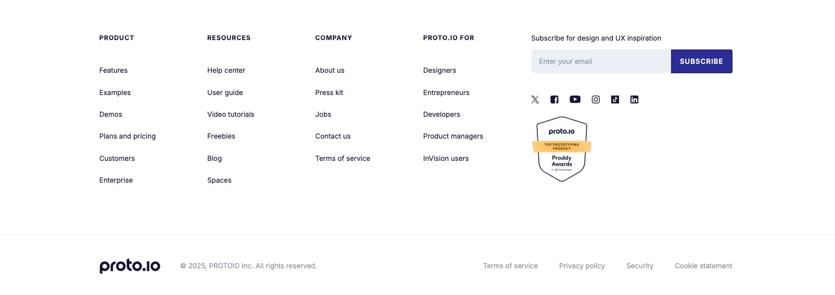 Proto.io - Prototyping for all captured website design