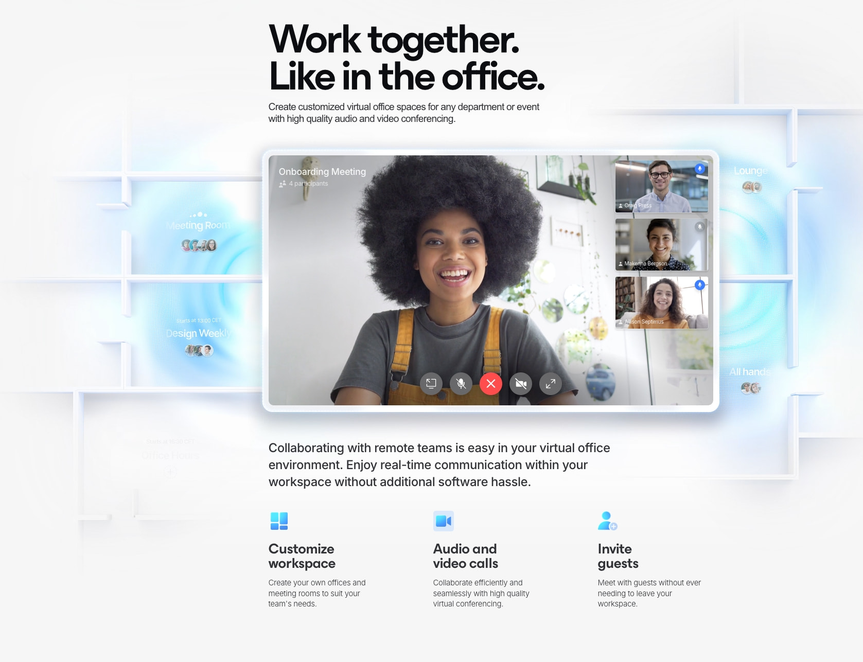 Everything App for your teams captured website design
