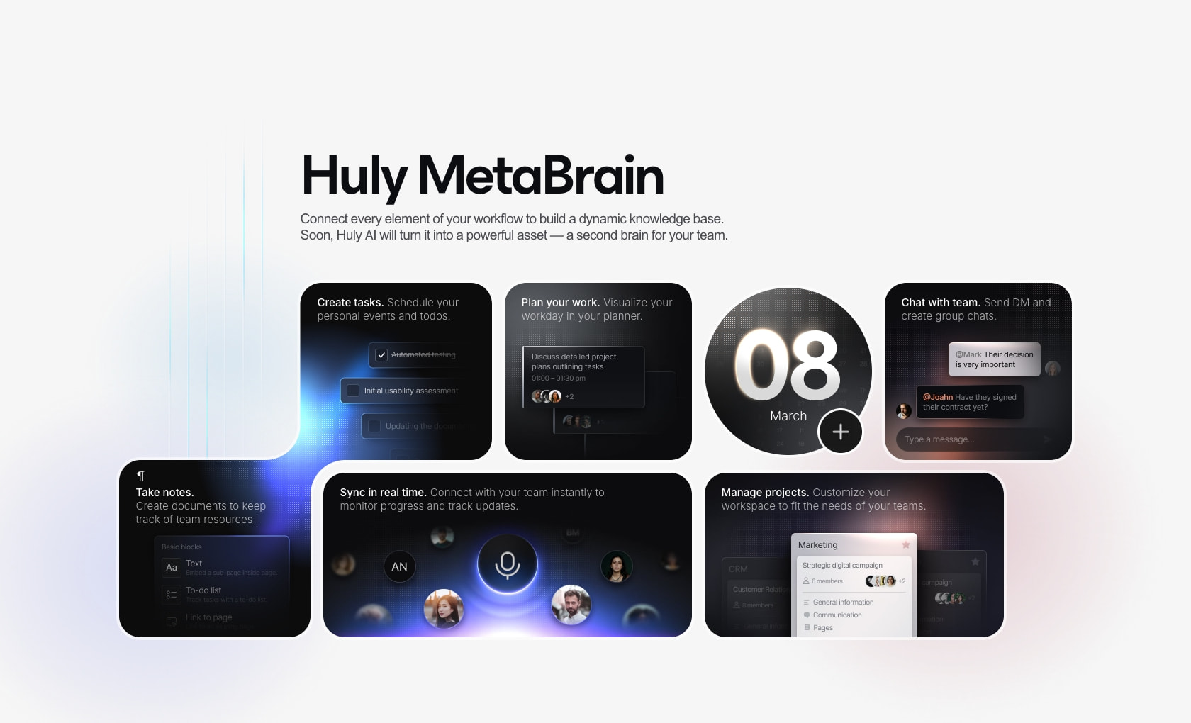 Everything App for your teams captured website design