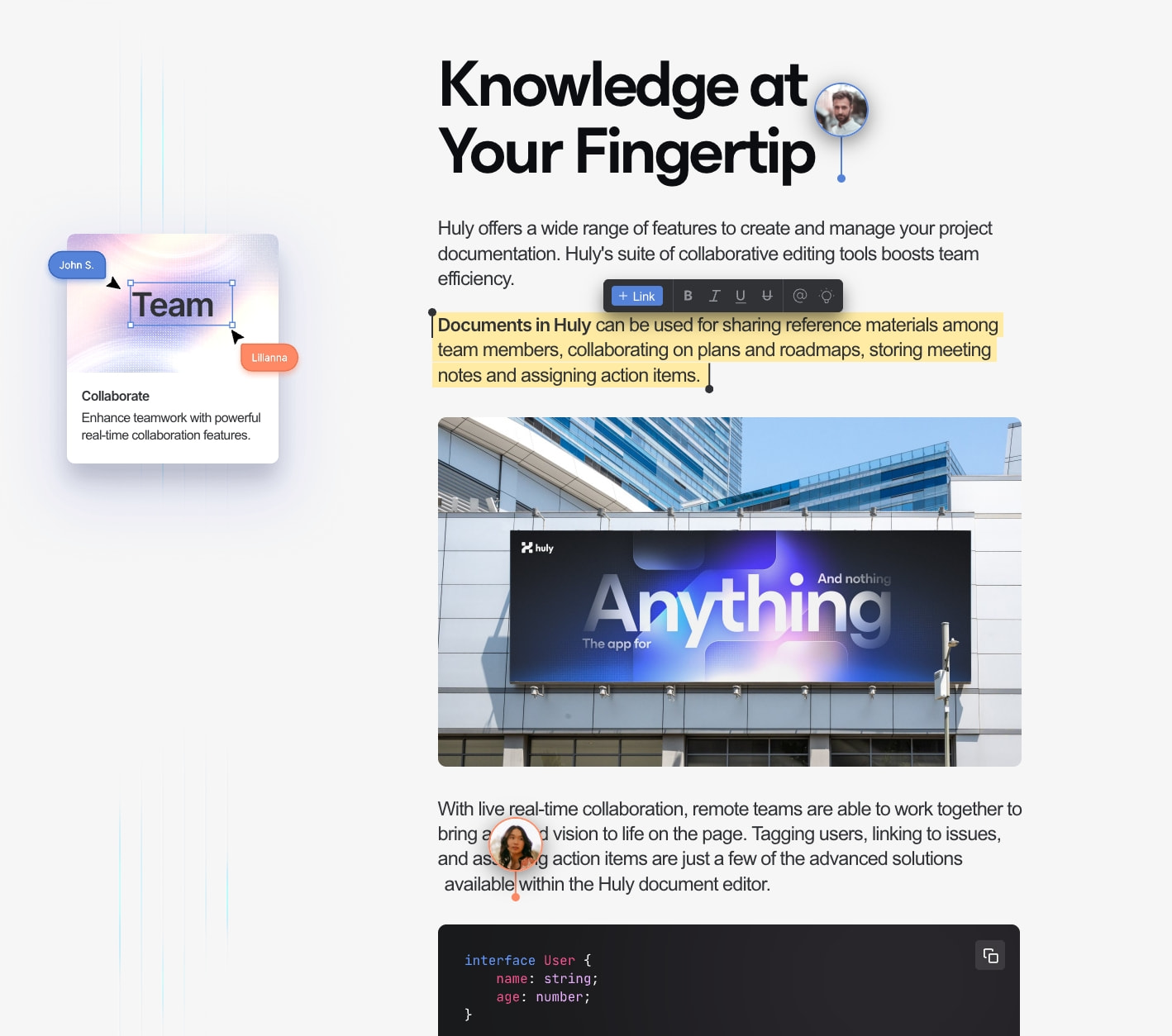 Everything App for your teams captured website design