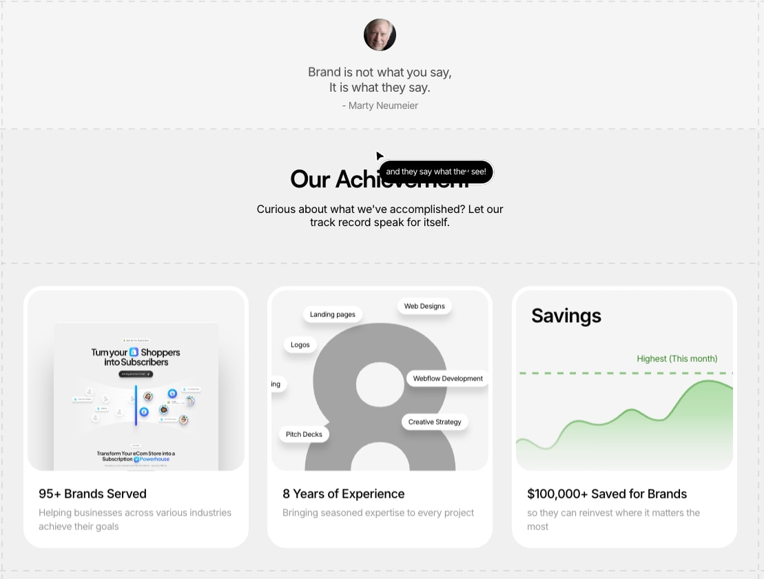 Kree8 - A Creative Agency captured website design