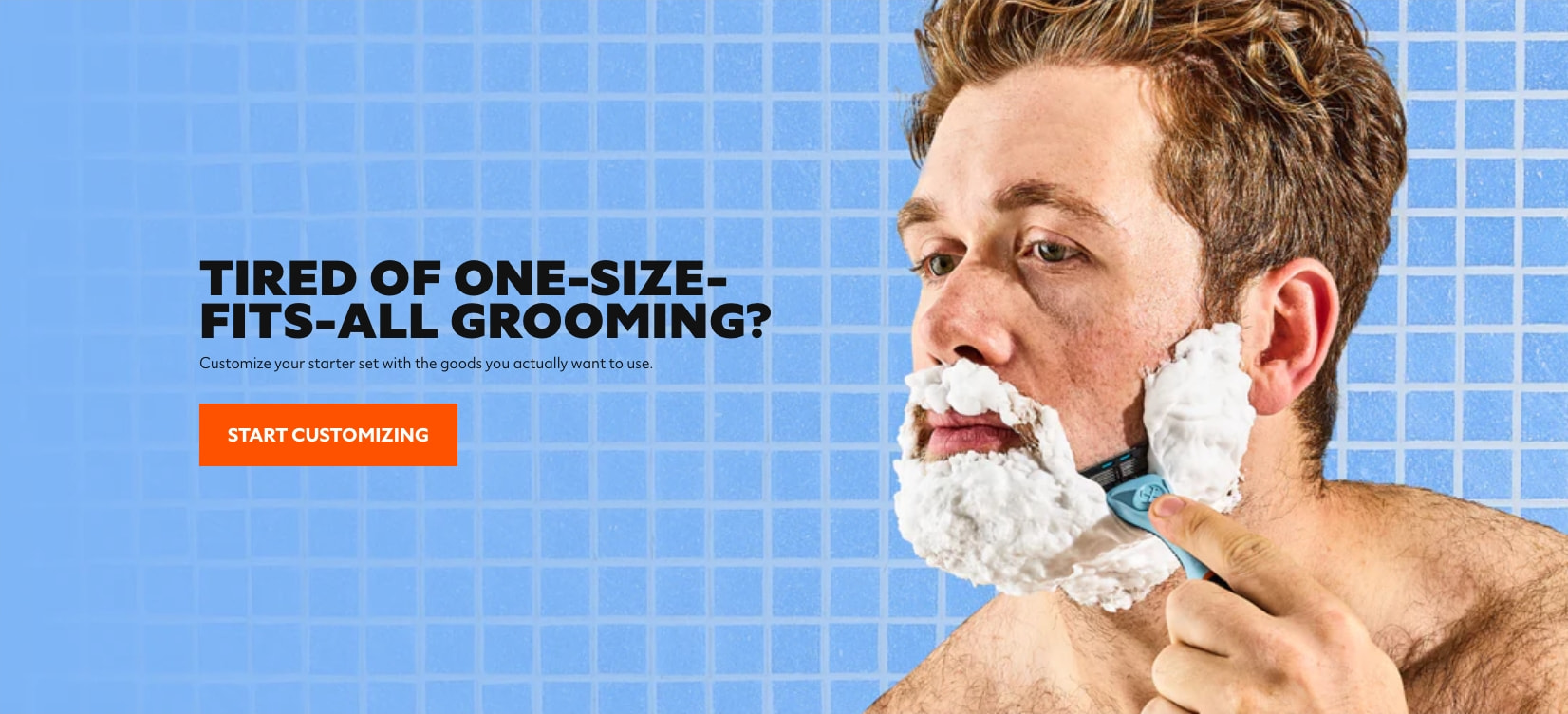 Razors, Handles & Grooming Goodness | Dollar Shave Club captured website design