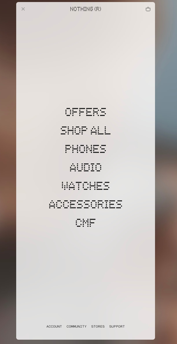 Nothing | UK captured website design