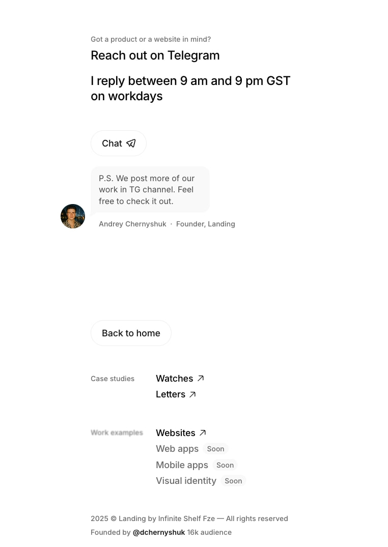 Landing – World-class product and no-code web design captured website design