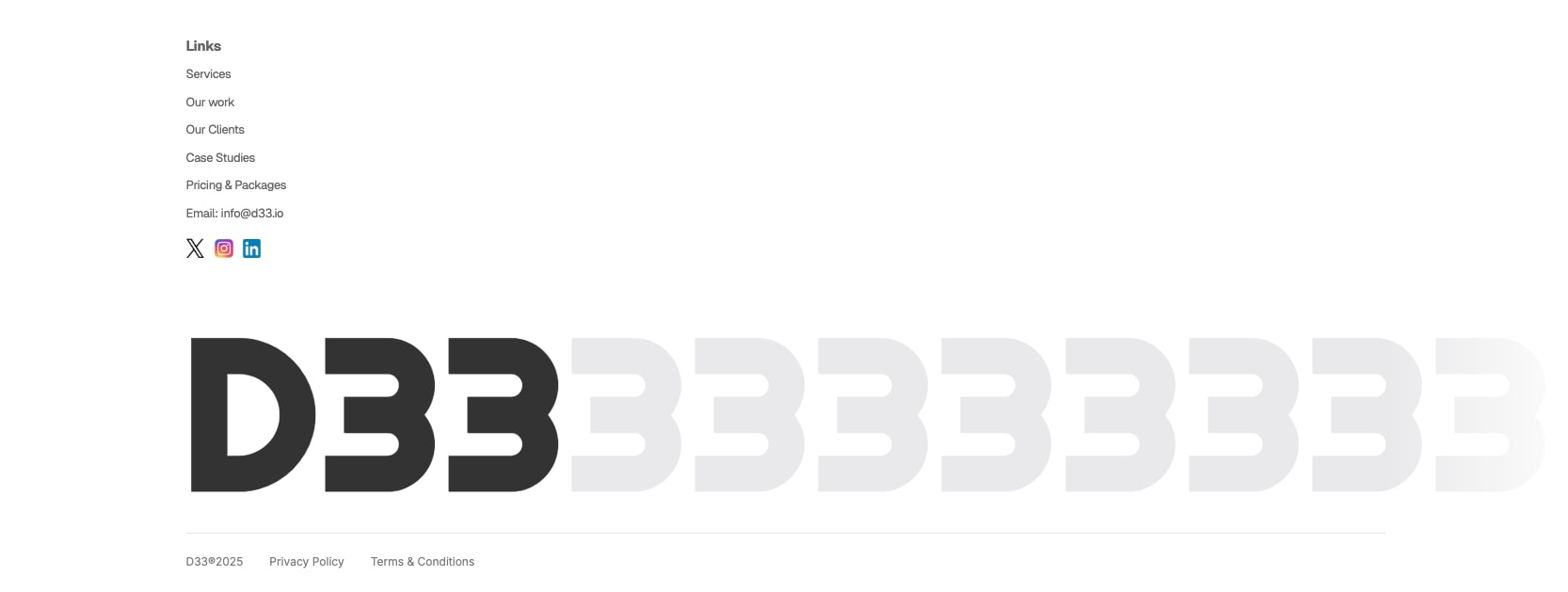 Design Studio captured website design