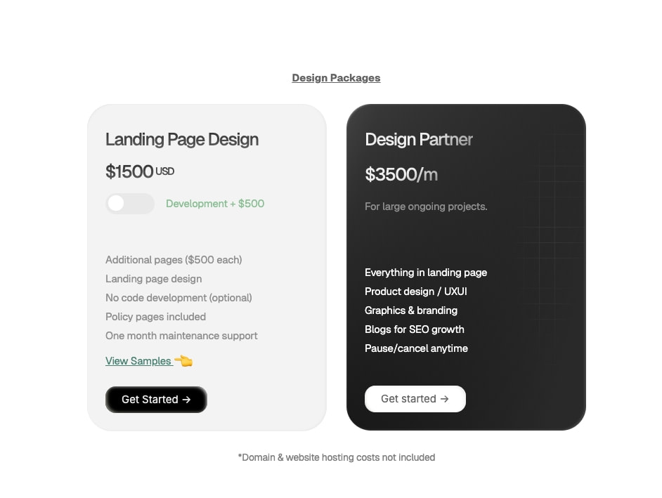 D33 Design Agency | Get started captured website design