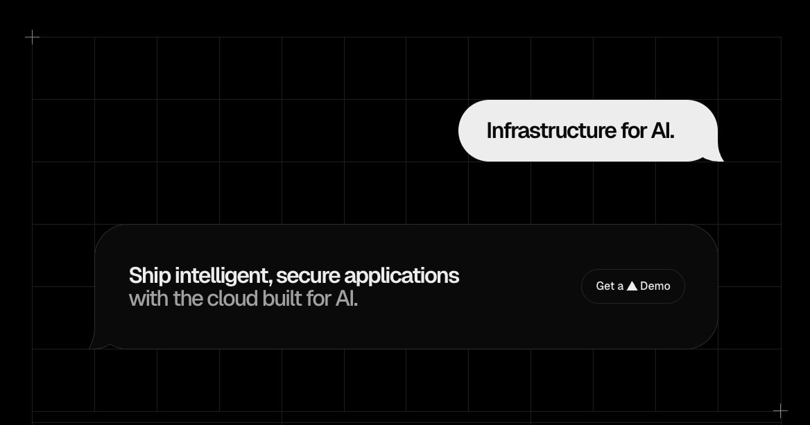 Vercel AI captured website design