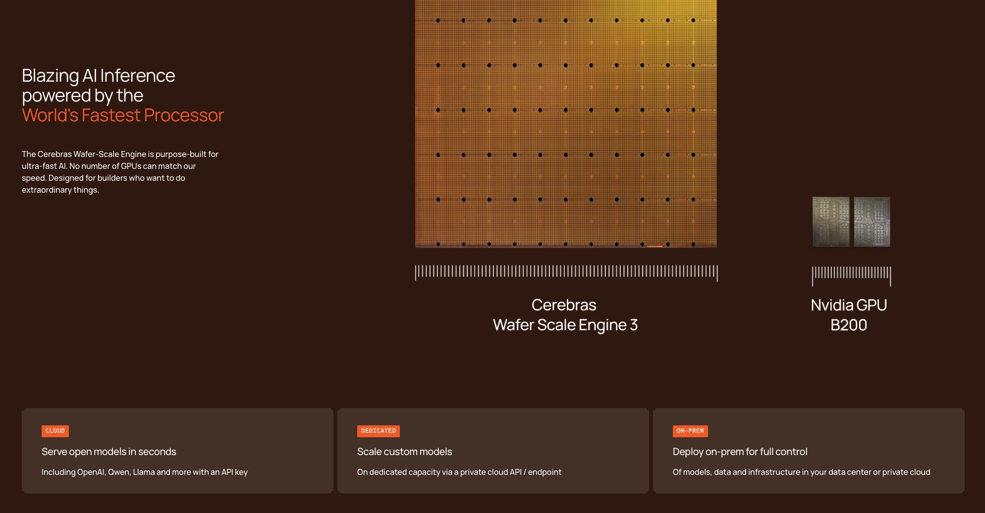 Cerebras captured website design